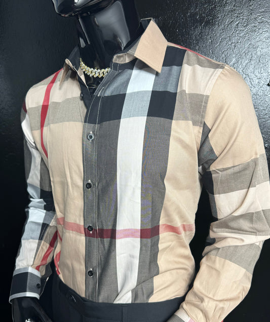 Galan Mix Stripe Dress Shirt