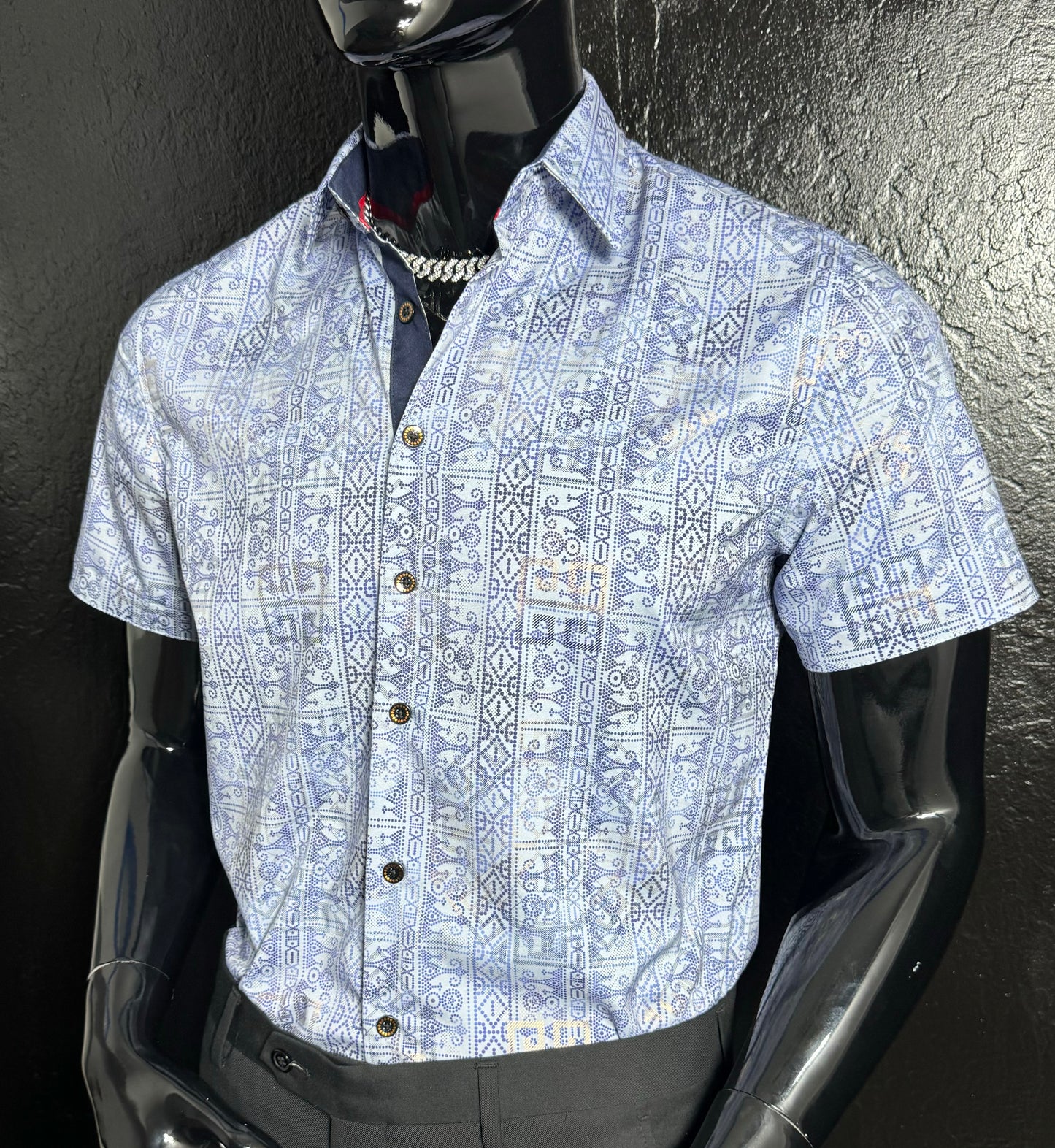 Galan Metallic Dress Shirt