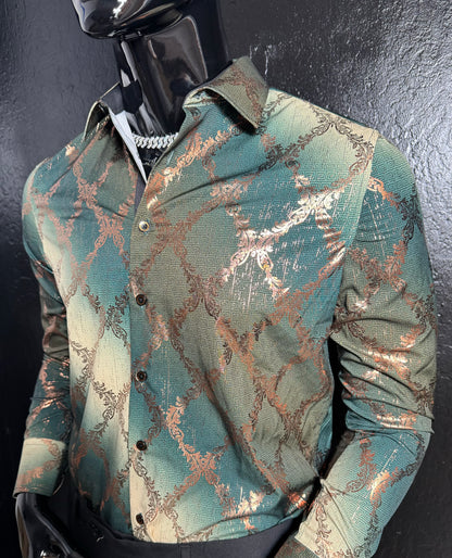 Galan Bronze Dress Shirt