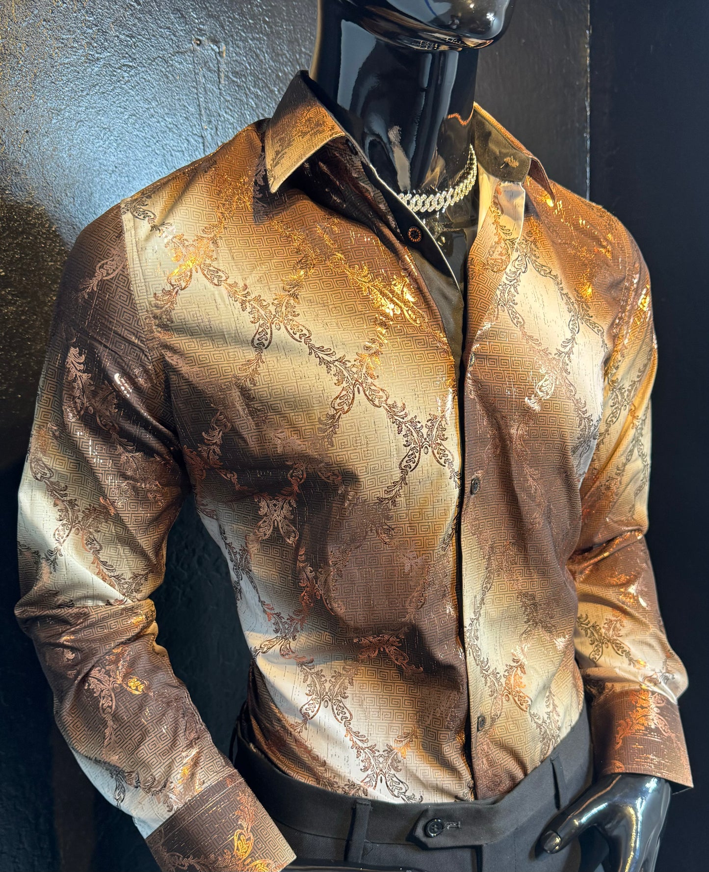 Galan Bronze Dress Shirt