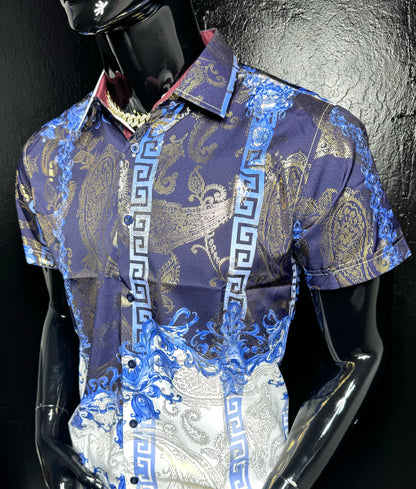 Galan Metallic Dress Shirt