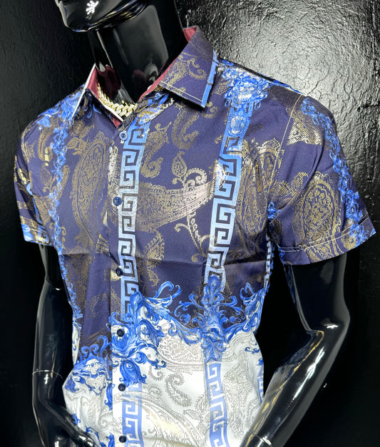 Galan Metallic Dress Shirt