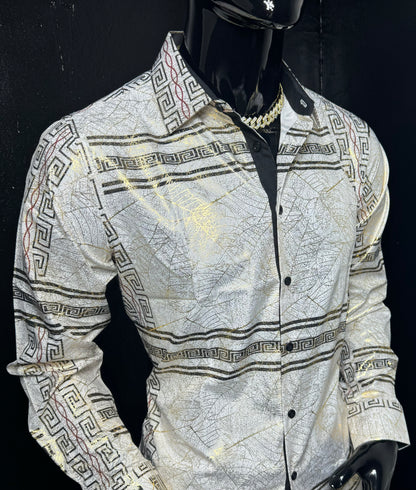 Galan Metallic Dress Shirt