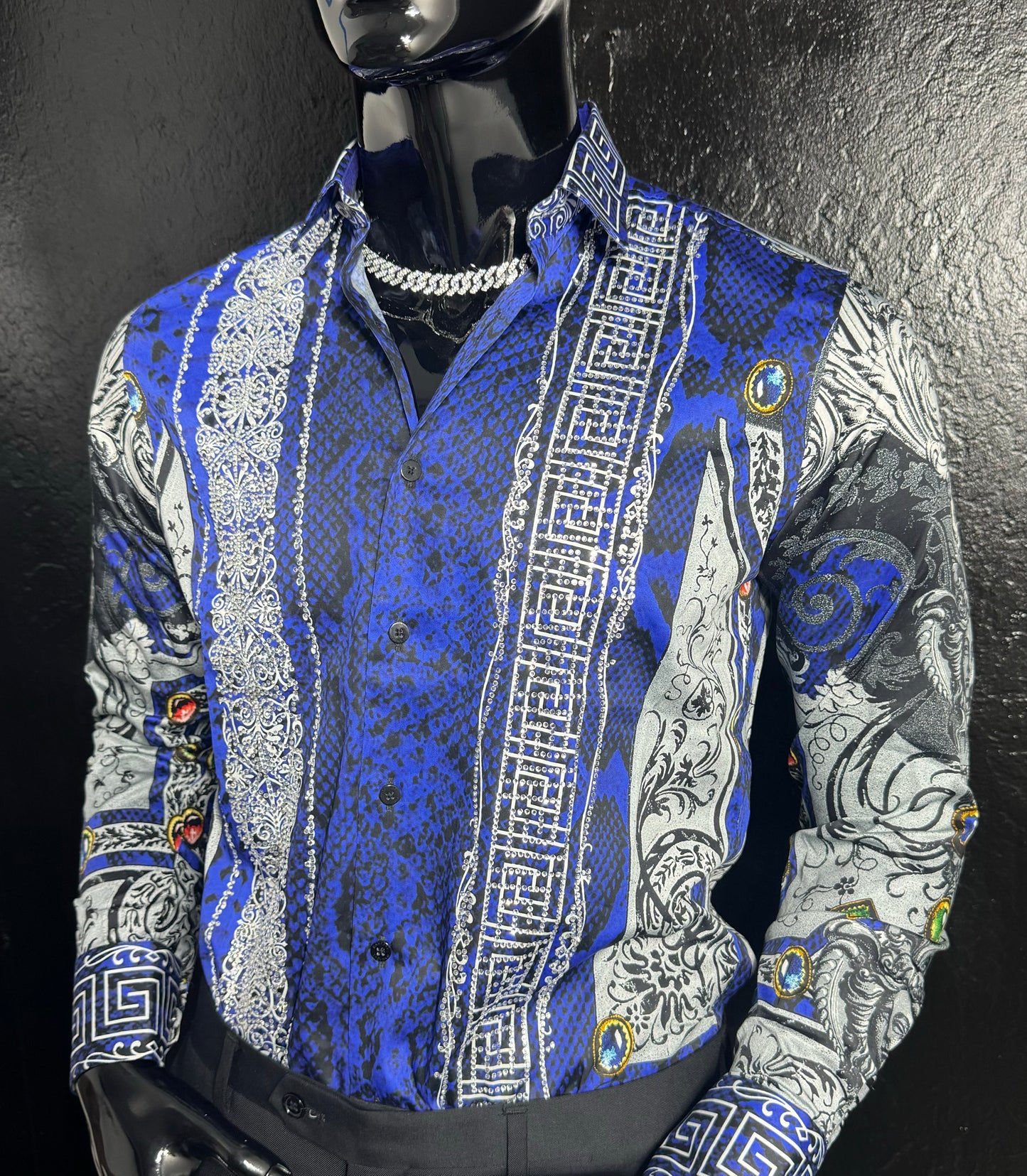 Galan Rhinestone Dress Shirt