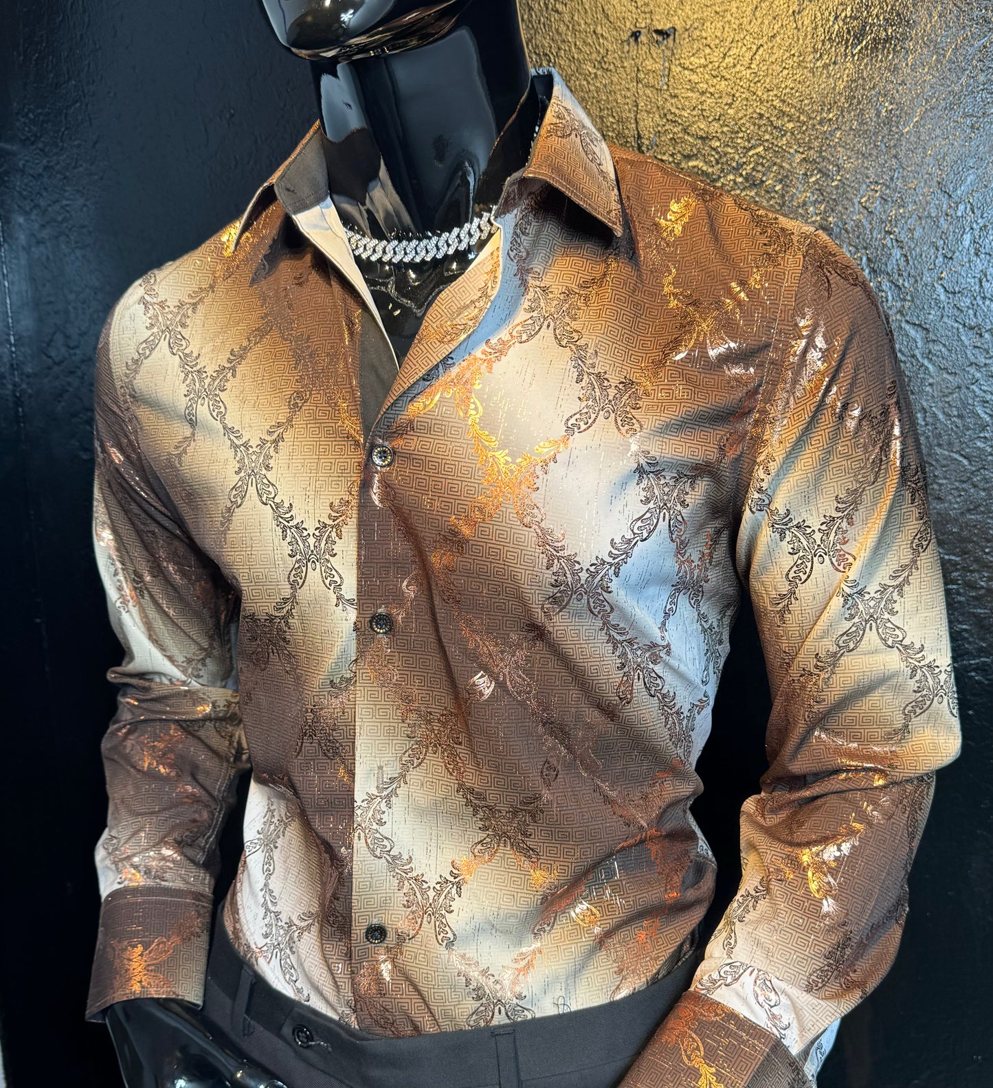 Galan Bronze Dress Shirt