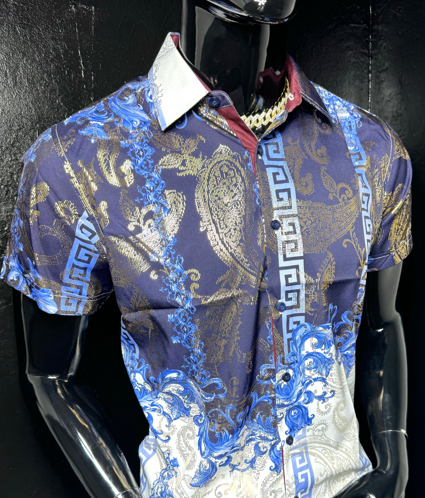 Galan Metallic Dress Shirt