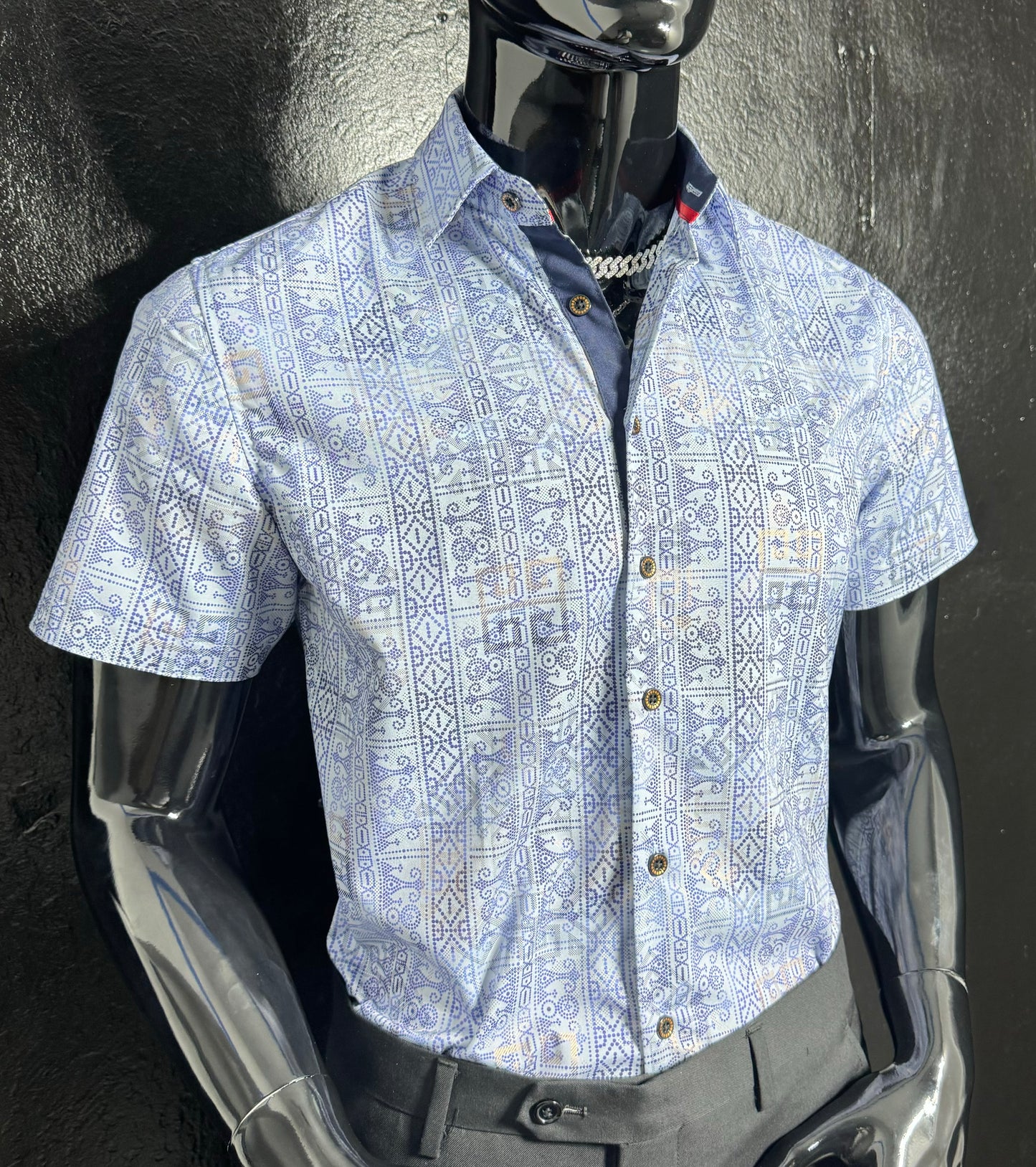 Galan Metallic Dress Shirt