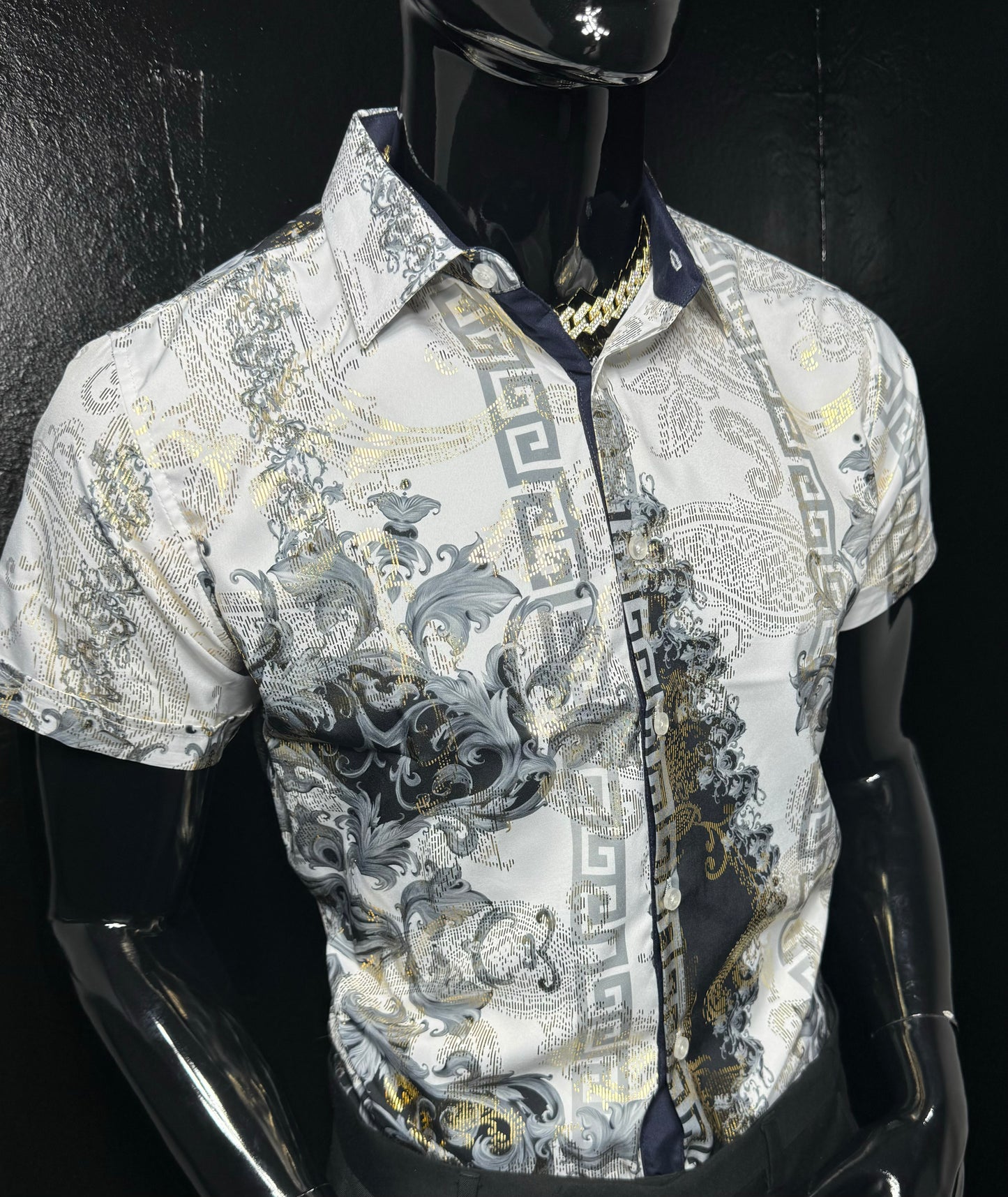 Galan Metallic Dress Shirt