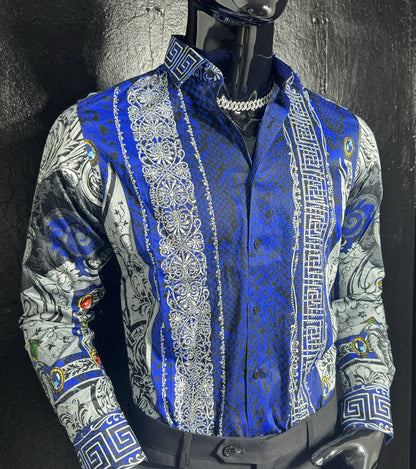 Galan Rhinestone Dress Shirt