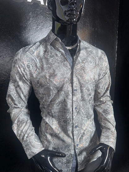 Galan Metallic Dress Shirt